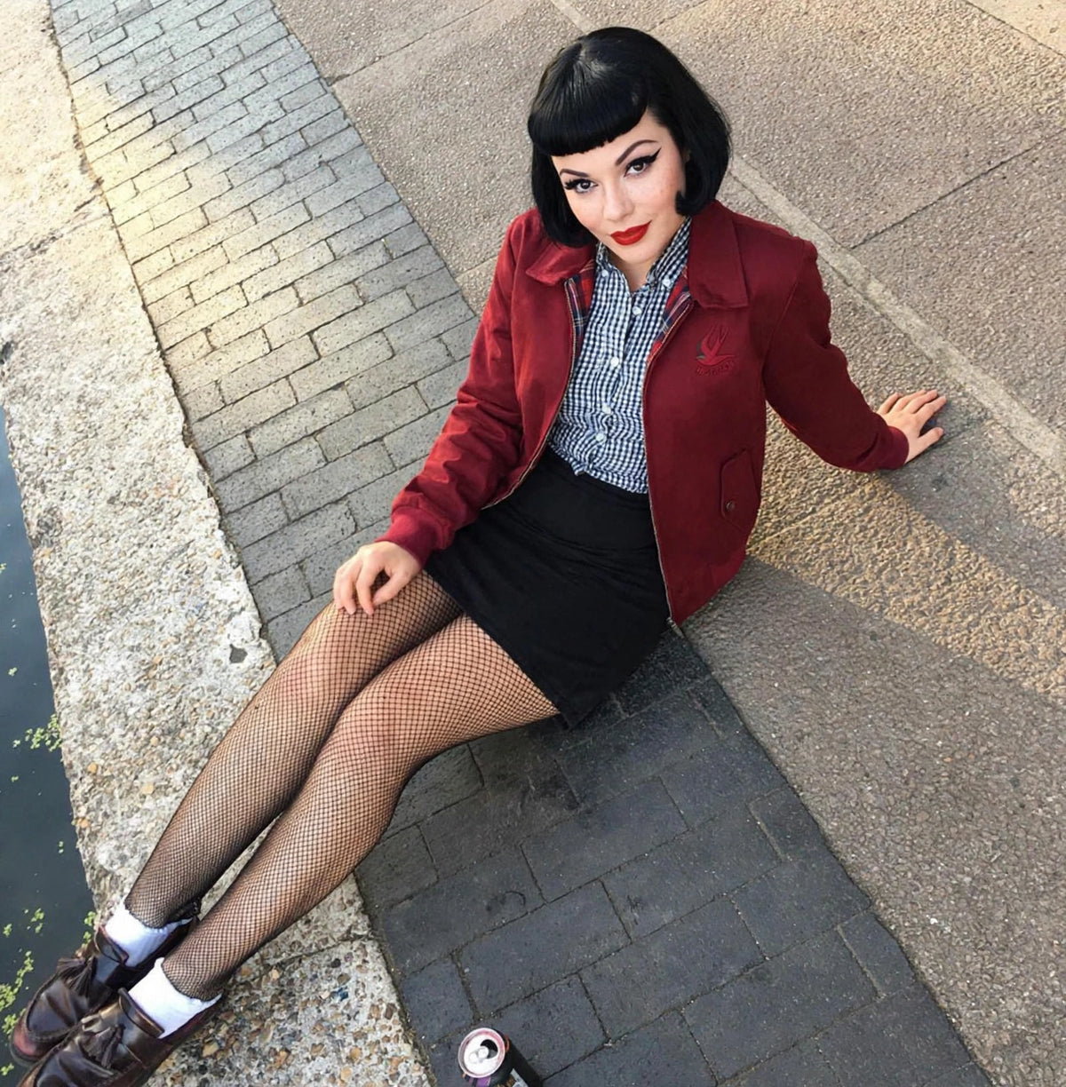 Harrington Mujer - Hard To Handle Granate / Rojo Tartán