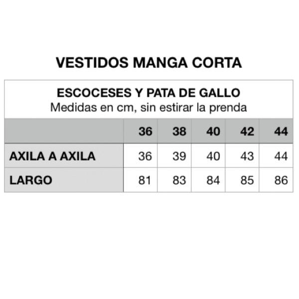 Vestido escocés negro