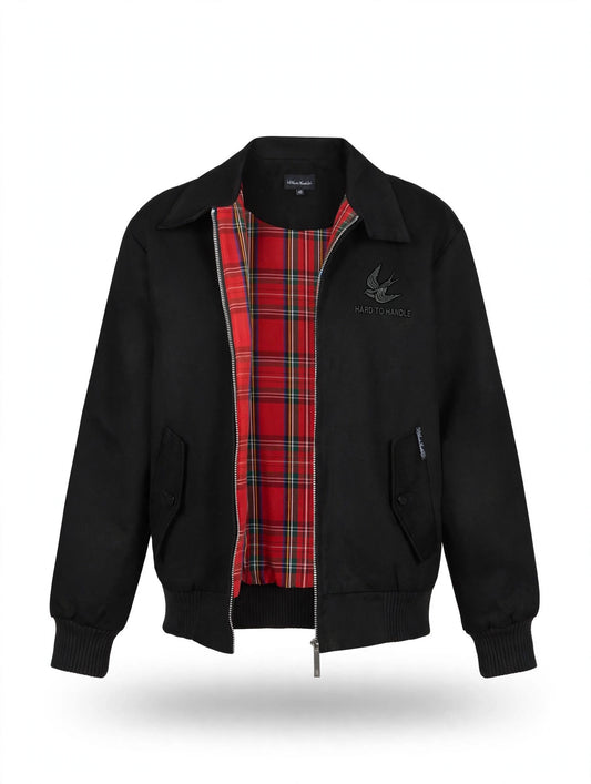 Harrington negra retro mujer