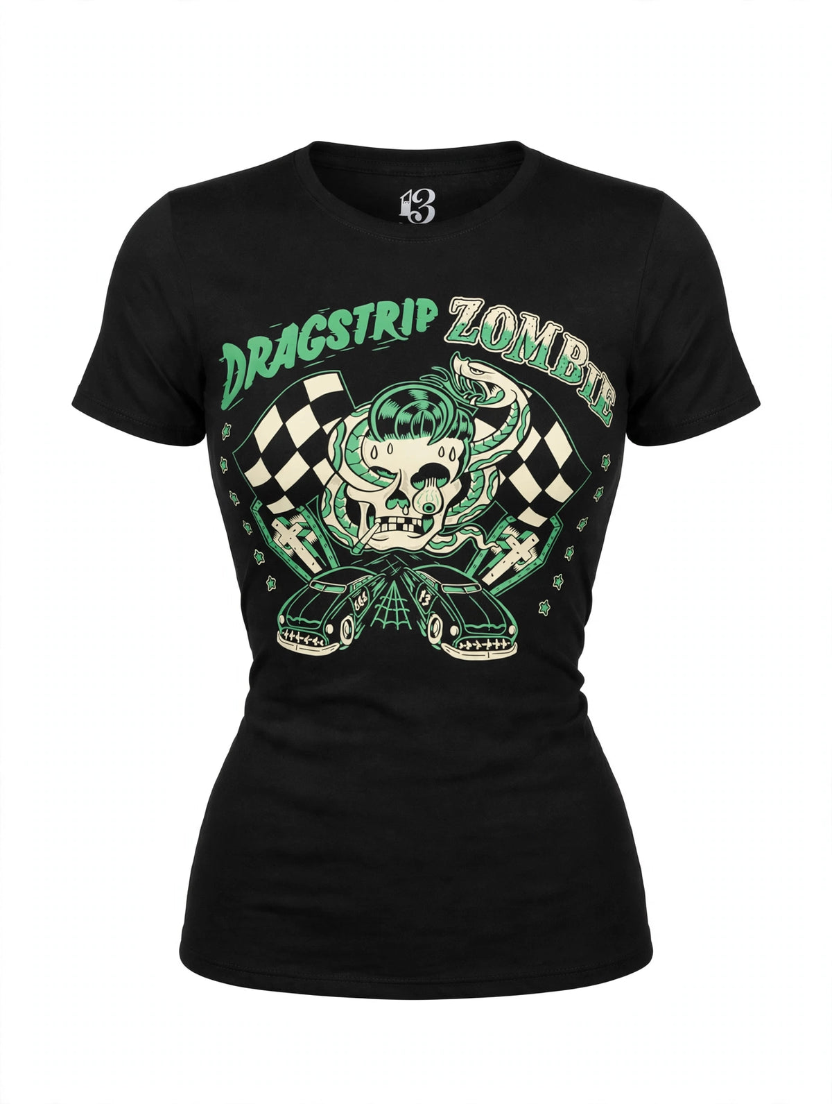 Camiseta Mujer Dragstrip Zombie - 13 Lágrimas