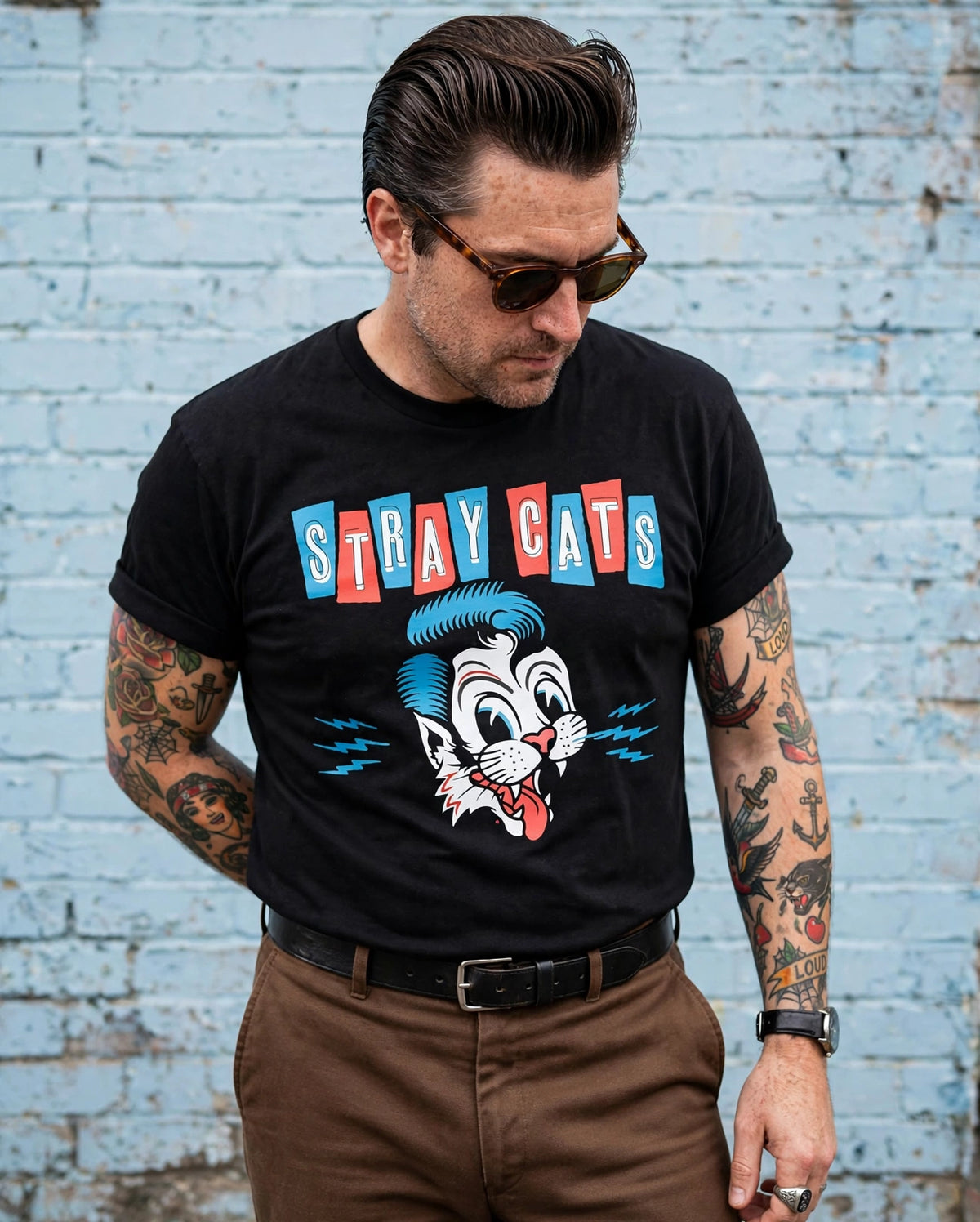 Camiseta Stray Cats - 13 Lágrimas