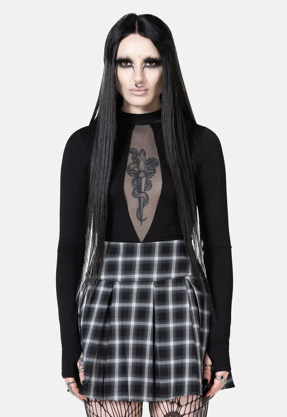 Falda Cuadros Killstar
