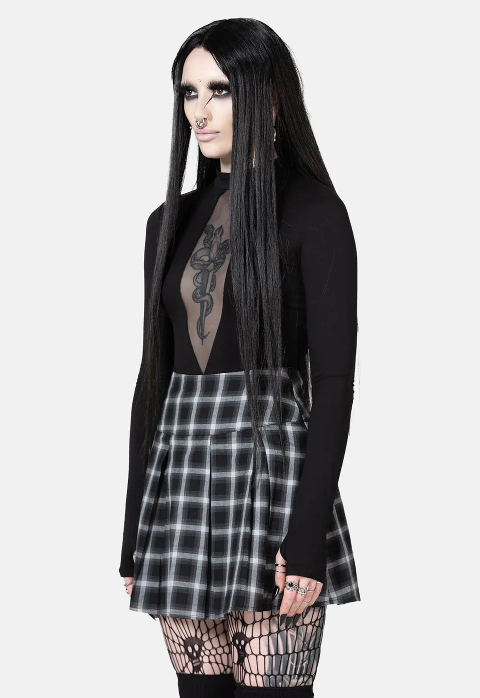 Falda Cuadros Killstar
