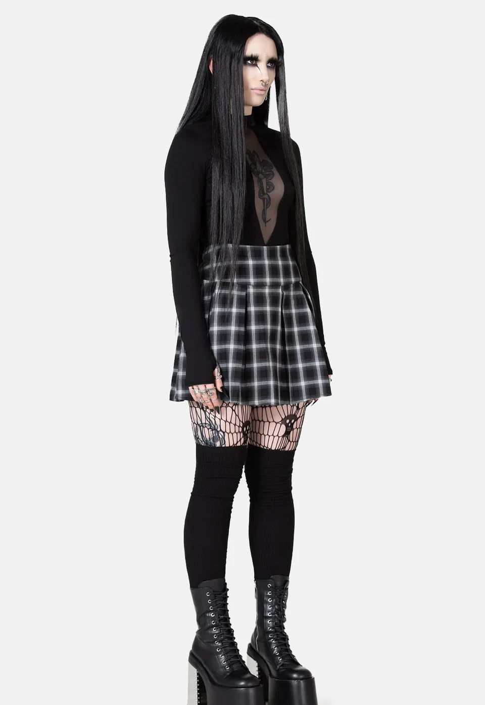 Falda Cuadros Killstar