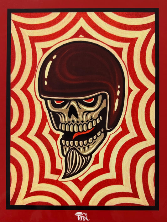 Chopper Skull whit Helmet