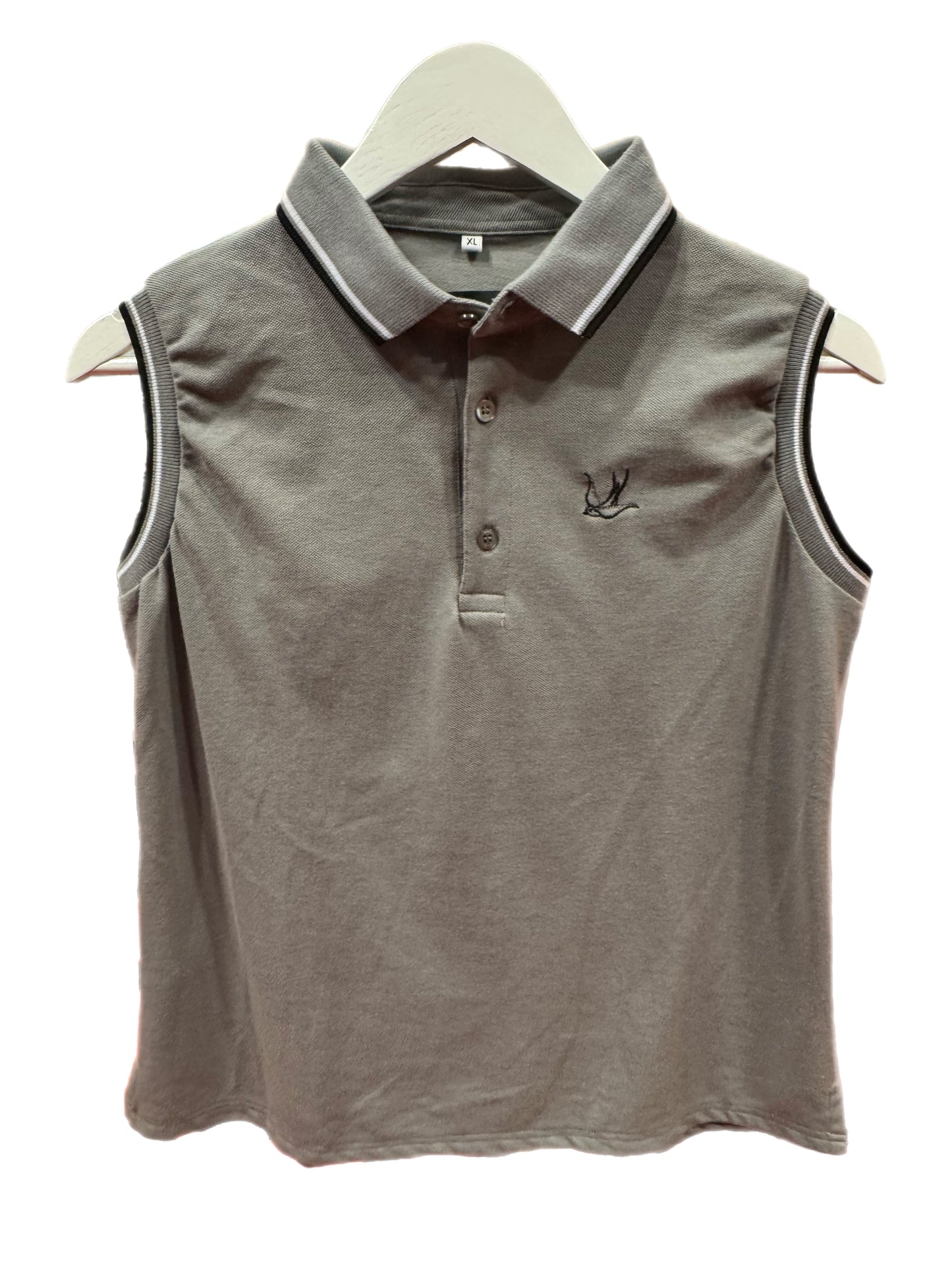Polo gris manga corta