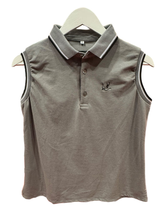 Polo gris manga corta