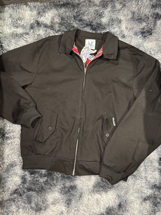 Harrington negra retro mujer