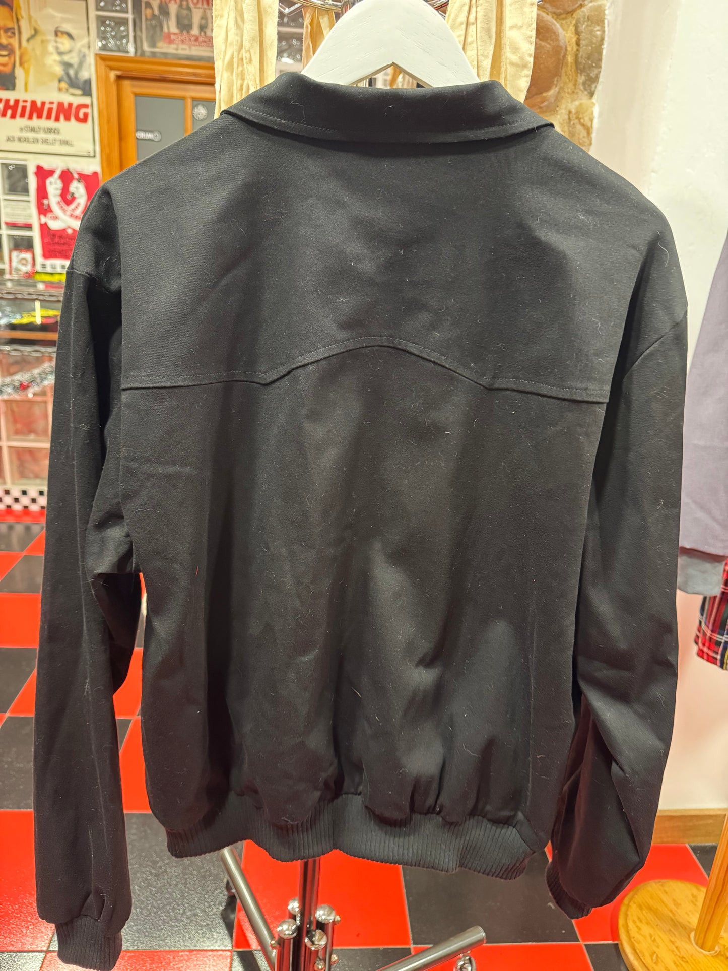 Harrington negra retro mujer