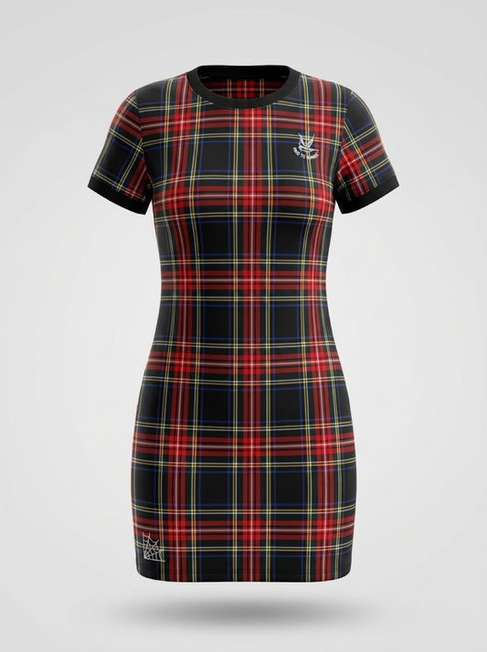 Vestido Escocés Negro - Tartán