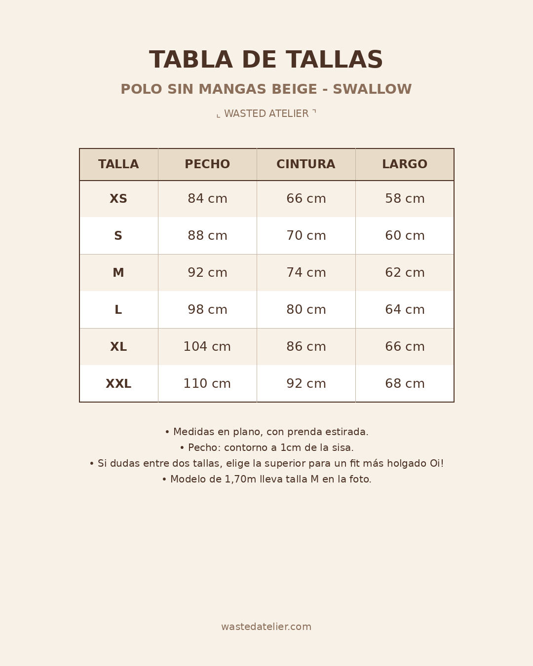 Polo Sin Mangas Beige Mujer- Bordado Golondrina